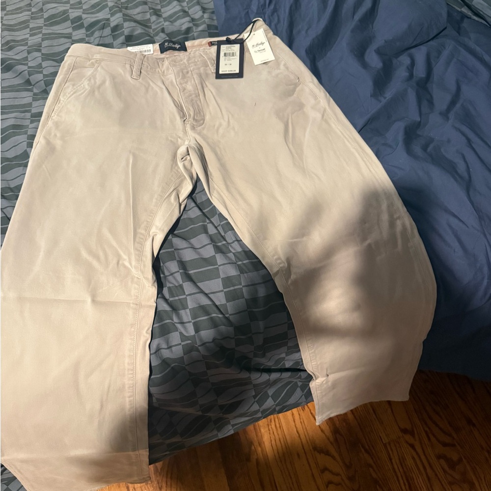 34 Heritage Men's Light Beige Chino Pants - Classic Straight Fit